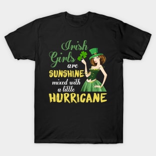 Girls Are Sunshine Mixed With A Little Hurricane T-Shirt
